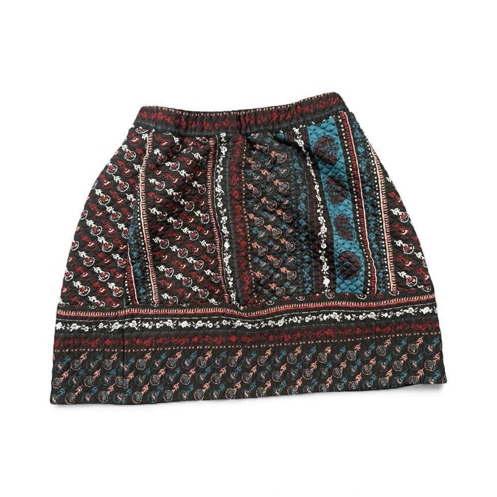 Xhilaration A-Line Skirt - Red and Blue Pattern